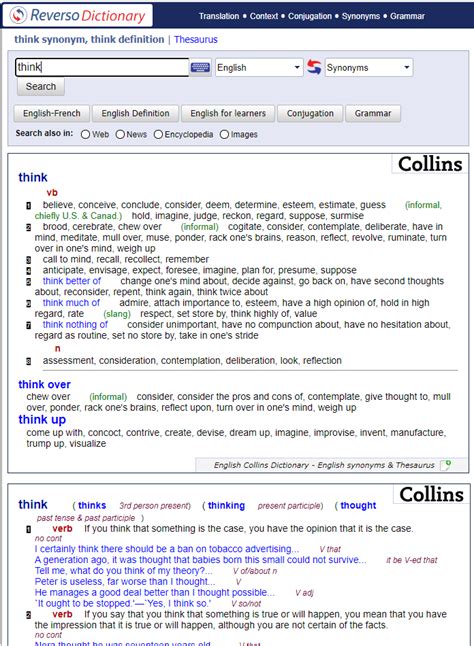 Dictionary Reverso