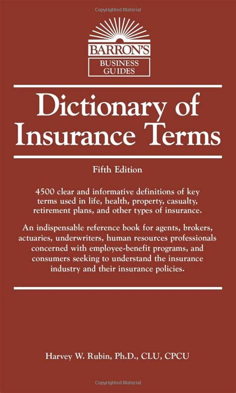 Dictionary of insurance terms barrons business guides. - Sol us virginia history study guide.