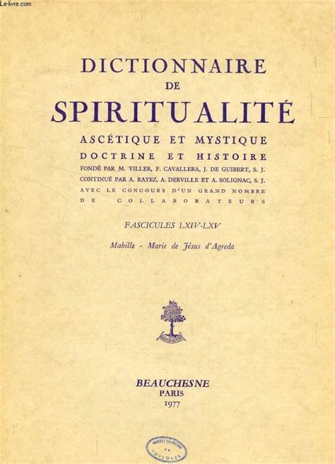 Dictionnaire de spiritualité ascétique et mystique. - Manuale degli ingegneri di missaggio 3a edizione.