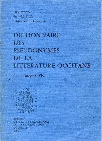 Dictionnaire des pseudonymes de la littérature occitane. - Enseñanza de agricultura vocacional en las segundas unidades rurales de puerto rico.