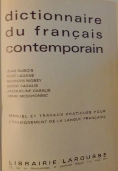 Dictionnaire du français contemporain [par] jean dubois et al. - Bmw k1200 k1200lt 2002 repair service manual.
