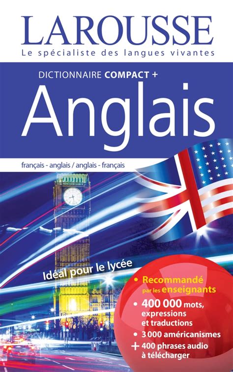 Dictionnaire français en anglais. Dictionnaire Français-Anglais Larousse accessible gratuitement avec traducteur et conjugateur. 