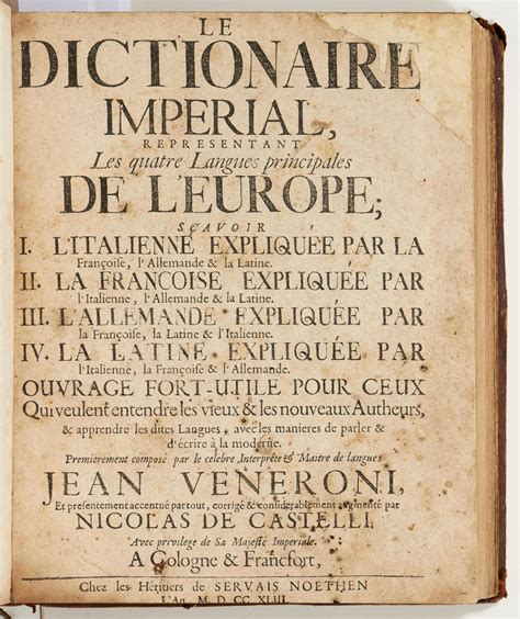 Dictionnaire manuel en quatre langues, savoir la françoise, l'italienne, l'allemande & la russe. - Manuale di servizio 1995 fuoribordo mercurio 40hp.