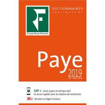 Dictionnaire paye 2019