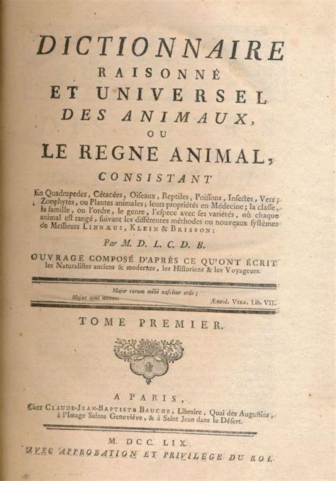 Dictionnaire raisonne  et universel des animaux. - Dell inspiron mini 10 disassembly guide.