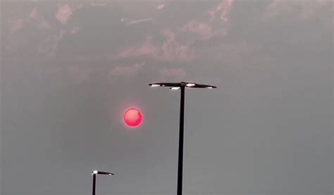 Did Canadian wildfire smoke cause this hazy sunrise at Red Rocks?