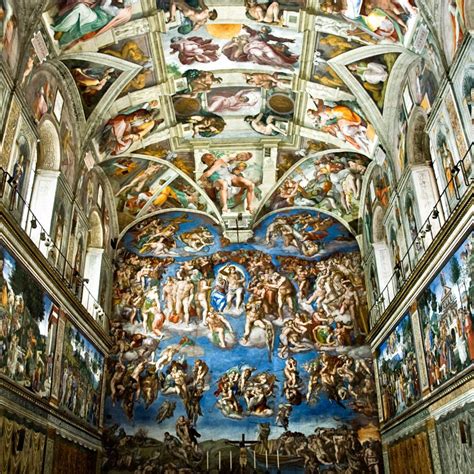 Did Michelangelo paint the entire Sistine Chapel ceiling?