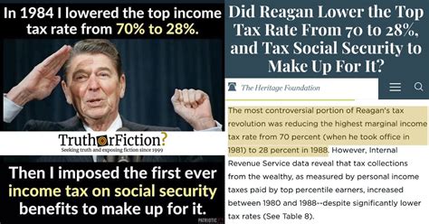 Did Ronald Reagan Lower the Top Tax Rate from 70 …