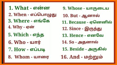 Did meaning in tamil.  Did | Basic English Grammar Rules | Spoken English In Tamil ...