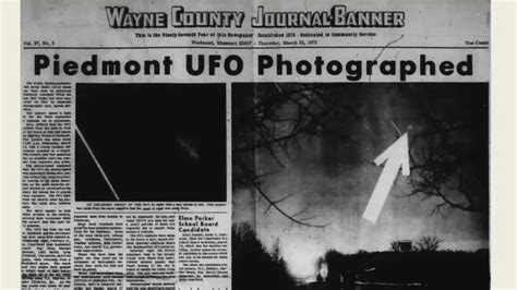 Did you know that Piedmont is the UFO capital of Missouri?
