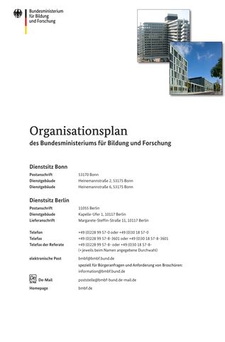 Die Organisation des Hauses - BMBF