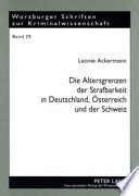 Die altersgrenzen der strafbarkeit in deutschland, österreich und der schweiz. - Manual washington de terapeutica medica 34 edicion.
