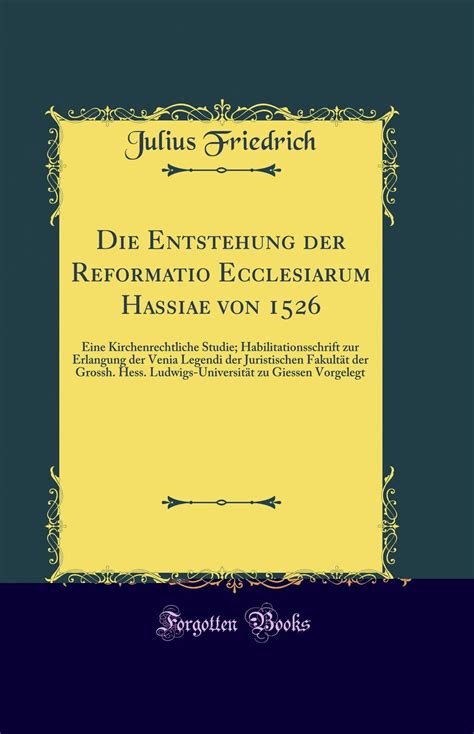 Die entstehung der reformatio ecclesiarum hassiae von 1526. - Guida di rete per la sesta edizione.