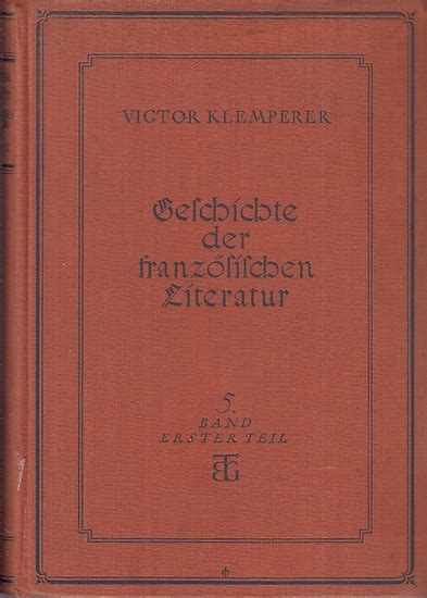 Die französische literatur von napoleon bis zur gegenwart. - Virgil and the moderns by theodore ziolkowski.