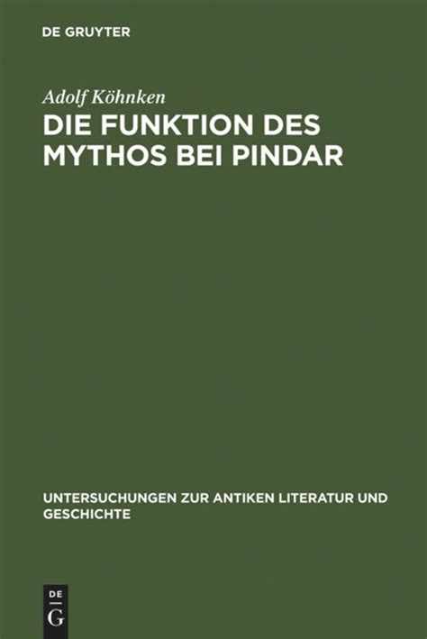 Die funktion des mythos bei pindar. - Praktische baustatik, in 3 tln., tl.1.
