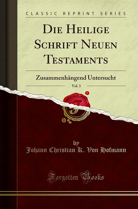 Die heilige schrift neuen testaments zusammenhängend untersucht. - Nation, nationalitäten und nationalismus im östlichen europa.