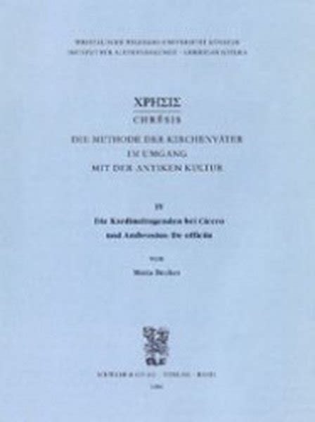 Die kardinaltugenden bei cicero und ambrosius, de officiis. - 1997 mazda mpv wiring diagram manual original.