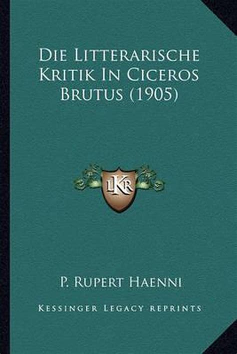 Die litterarische kritik in ciceros brutus. - Study guide to accompany macroeconomics 5th edition.