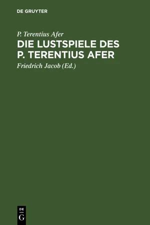 Die lustspiele des terentius und ihre griechischen originale. - Spec manual by michele wesen bryant.