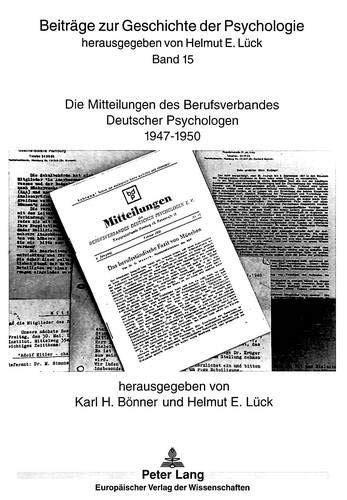 Die mitteilungen des berufsverbandes deutscher psychologen 1947 1950. - Encyclopedie van het milieu: een compleet handboek over onze omgeving.