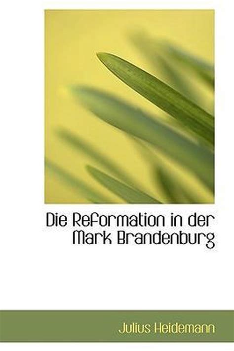Die reformation in der mark brandenburg. - Demain, la francophonie en milieu minoritaire?.