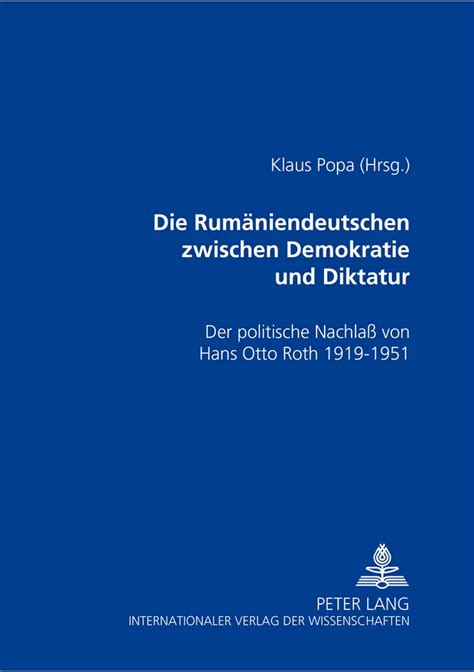 Die rumäniendeutschen zwischen demokratie und diktatur. - Handbook of methods and instrumentation in separation science volume 1.