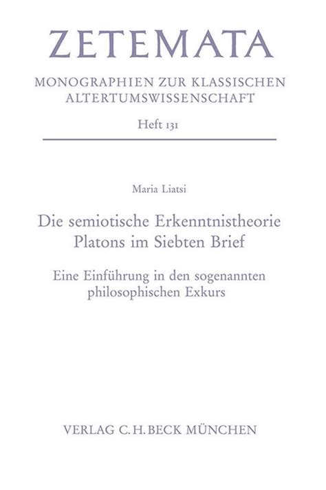 Die semiotische erkenntnistheorie platons im siebten brief. - A poetry handbook by oliver mary 1994 paperback.