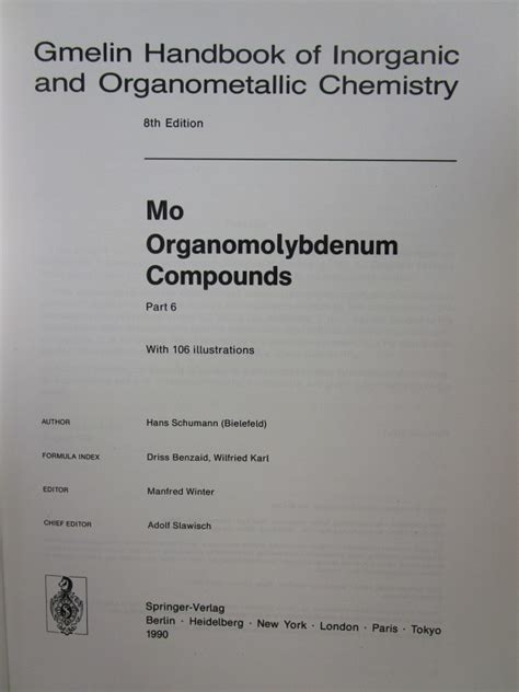 Die verbindungen the compounds 6 gmelin handbook of inorganic and. - Hmh collections florida pacing guide grade 10.