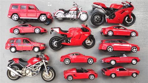 Diecast Metal Scale Model Cars and Bikes Collection - YouTube