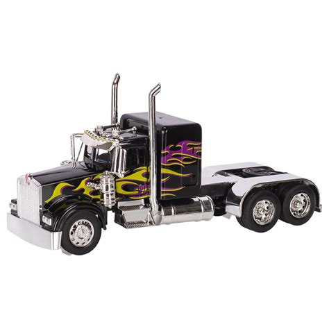 Diecast semi truck. Mack Pinnacle w/ Minimizer Parts & 43' Wilson Pacesetter High Sided Grain Trailer (Mercier Transport) Diecast 1:64 Scale Model - First Gear 60-1114. $124.95. Diecast Model Semi Trucks & Tractor Trailers Featured Brands: Autoworld, Acme, Bburago, First Gear, Greenlight, Hot Wheels Jada, Maisto, Motormax, Speccast, Welly and many more! 