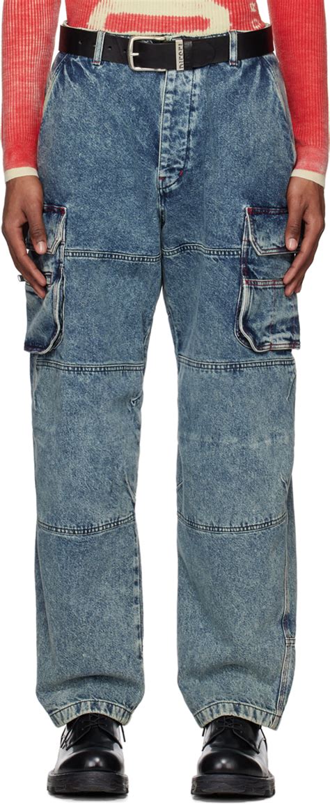 Diesel: Blue D-Fish Jeans SSENSE