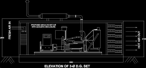 Diesel Generator DWG Block for AutoCAD • Designs CAD