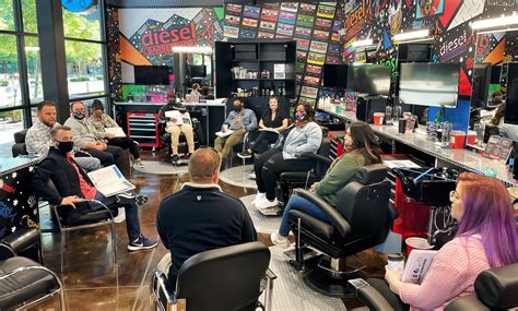 Diesel barber. Diesel Barbershop. 5131 W 120th Ave Broomfield CO 80020 (720) 600-6753. Claim this business (720) 600-6753. Website. More. Directions Advertisement. Photos. My son's haircut Arcade games and coffee Front desk, with queue on the tv. Hours. Mon: 10am - 8pm. Tue: 10am - 8pm. Wed: 10am - 8pm. Thu: 10am ... 