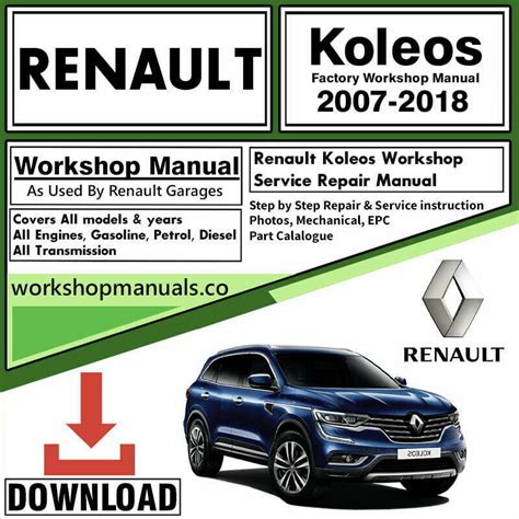 Diesel renault koleos 2009 workshop manual. - The insiders guide to america online.