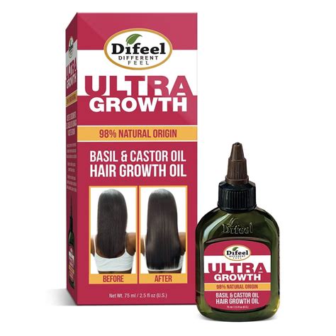 Difeel Ultra Hair Growth Oil Infused with Basil and …