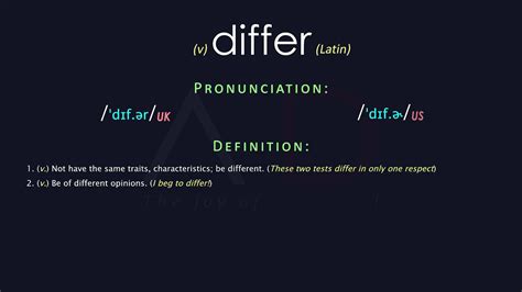 Differ - definition of differ by The Free Dictionary