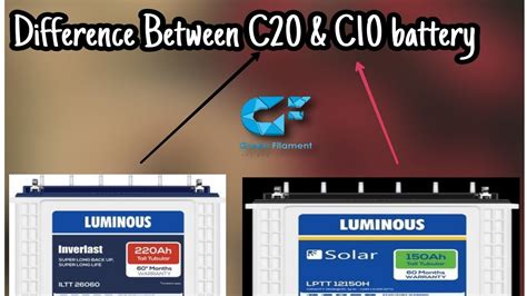 Difference Between C20 and C10 battery - YouTube