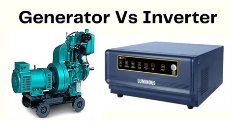 Difference Between Generator and Inverter Difference Between