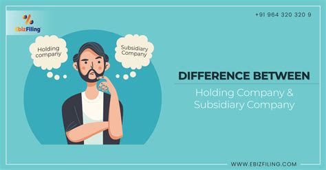 Difference Between Holding and Subsidiary Company - Ebizfiling