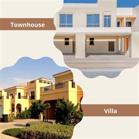 Difference Between Townhouses and Villas