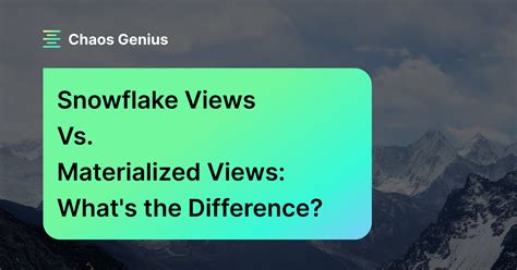 Difference Between View And Secure Views In Snowflake