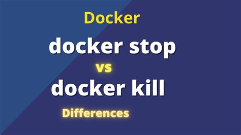 Difference Between docker stop and docker kill Commands