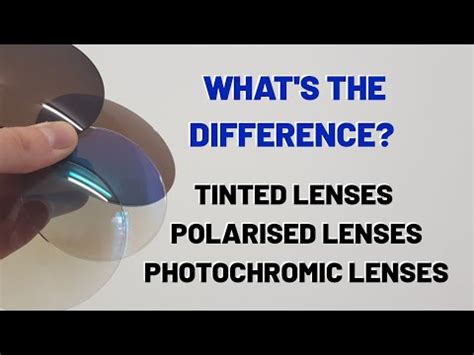 Difference between Polarized, Tinted and Photochromic Lenses ... - YouTube