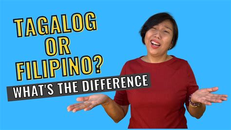 Difference between TAGALOG and FILIPINO language YouTube