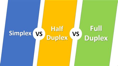 Difference between Transmission Modes Simplex vs Half