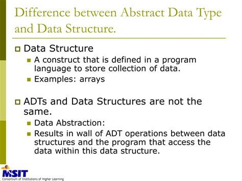 Difference between adt and data structures - Stack Overflow