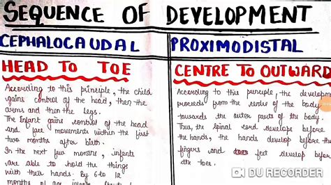 Difference between cephalocaudal and proximodistal development