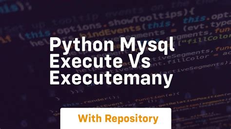 Difference between execute and executemany in python. .  ...