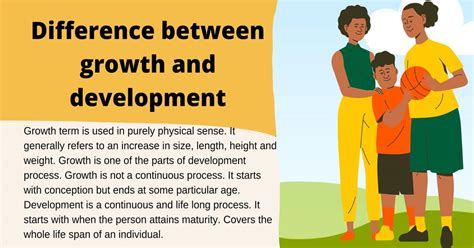 Difference between growth and development B.Ed first year notes