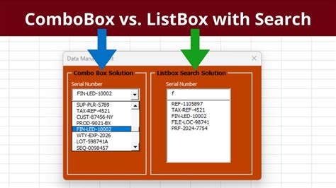 Difference between textbox and listbox.  The main differences are: The Li...